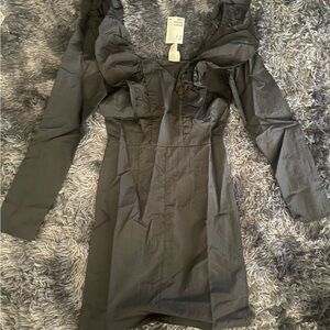 H&M Stylish Puff|Ruffle Long Sleeve Mini Dress - Size XS - NWT